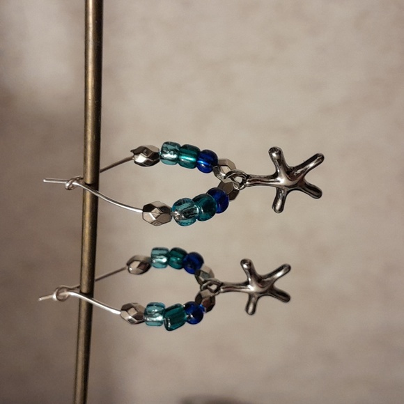 Handmade Starfish Earrings - Picture 3 of 5